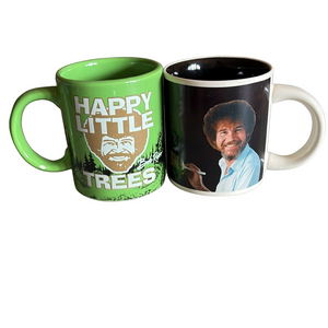 Bob Ross Happy Little Trees Coffee Mug Set
